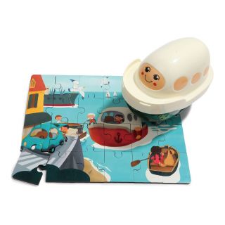 TopBright Toys® Puzzle carte mondiale, globe de rangement