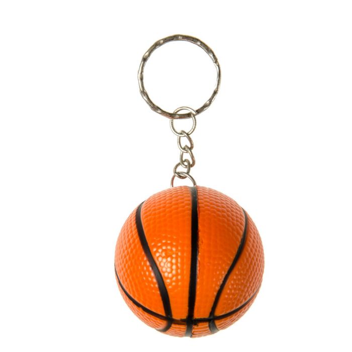 Porte-clés ballon de basket en peluche