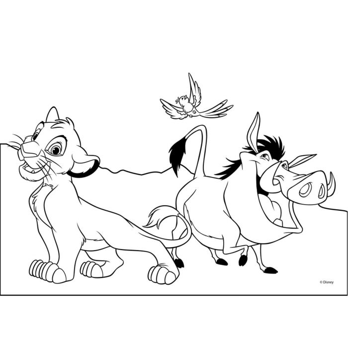 Cahier de dessin Le Roi Lion livre de coloriage A4 + Stickers