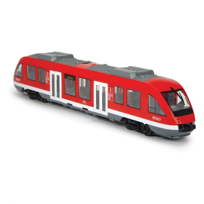 Jouet train de ville rouge - l : 45 cm - echelle: 1/43 SPEEDTRACK : le train  à Prix Carrefour